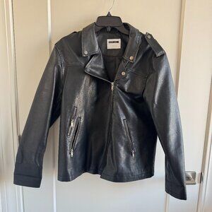 ASOS Noisy May Faux Leather Jacket in Size L